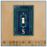 Seattle Mariners - Single Art Glass Light Switch Cover