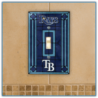 Tampa Bay Devil Rays - Single Art Glass Light Switch Cover