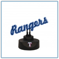 Texas Rangers - Neon Script Desk Lamp