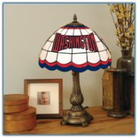 Washington Nationals - Stained-Glass Tiffany-Style Table Lamp