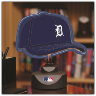 Detroit Tigers - Neon Helmet & Cap Desk Lamp