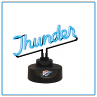 Oklahoma City Thunder - Neon Script Desk Lamp