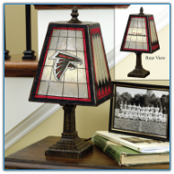 Atlanta Falcons - Art Glass Table Lamp