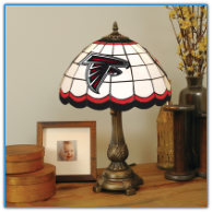 Atlanta Falcons - Stained-Glass Tiffany-Style Table Lamp