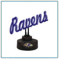 Baltimore Ravens - Neon Script Desk Lamp