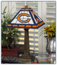 Chicago Bears - Stained-Glass Mission-Style Table Lamp