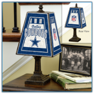 Dallas Cowboys - Art Glass Table Lamp