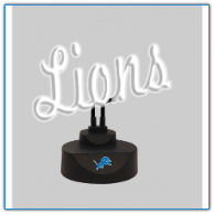 Detroit Lions - Neon Script Desk Lamp