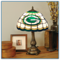 Green Bay Packers - Stained-Glass Tiffany-Style Table Lamp