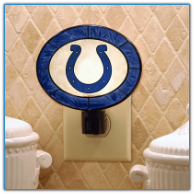 Indianapolis Colts - Art Glass Night Light