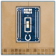 Indianapolis Colts - Single Art Glass Light Switch Cover