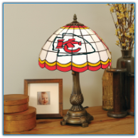 Kansas City Chiefs - Stained-Glass Tiffany-Style Table Lamp