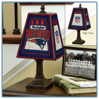New England Patriots - Art Glass Table Lamp