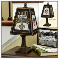 New Orleans Saints - Art Glass Table Lamp