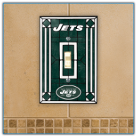 New York Jets - Single Art Glass Light Switch Cover