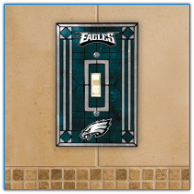 Philadelphia Eagles - Single Art Glass Light Switch Cover