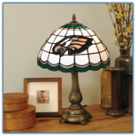 Philadelphia Eagles - Stained-Glass Tiffany-Style Table Lamp