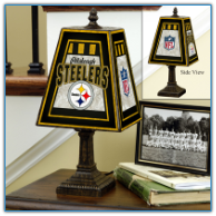 Pittsburgh Steelers - Art Glass Table Lamp