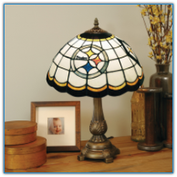 Pittsburgh Steelers - Stained-Glass Tiffany-Style Table Lamp