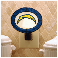 Los Angeles Charger- Art Glass Night Light