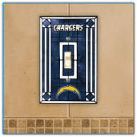 San Diego Chargers - Single Art Glass Light Switch Cover