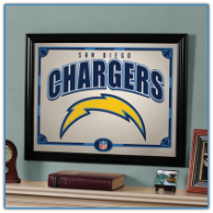San Diego Chargers - Framed Mirror