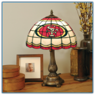 San Francisco 49ers - Stained-Glass Tiffany-Style Table Lamp