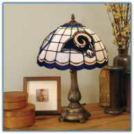 St. Louis Rams - Stained-Glass Tiffany-Style Table Lamp