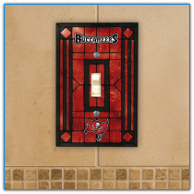 Tampa Bay Buccaneers - Single Art Glass Light Switch Cover