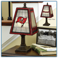 Tampa Bay Buccaneers - Art Glass Table Lamp