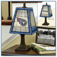 Tennessee Titans - Art Glass Table Lamp