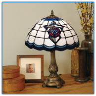 Tennessee Titans - Stained-Glass Tiffany-Style Table Lamp