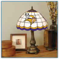 Minnesota Vikings - Stained-Glass Tiffany-Style Table Lamp