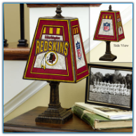 Washington Redskins - Art Glass Table Lamp
