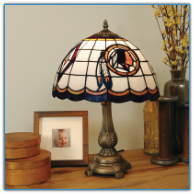 Washington Redskins - Stained-Glass Tiffany-Style Table Lamp