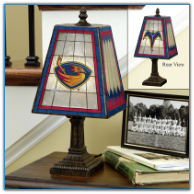 Atlanta Thrashers - Art Glass Table Lamp