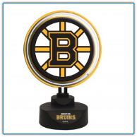 Boston Bruins -Team Logo Neon Desk Lamp