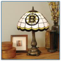 Boston Bruins - Stained-Glass Tiffany-Style Table Lamp
