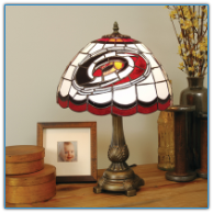Carolina Hurricanes - Stained-Glass Tiffany-Style Table Lamp