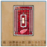 Detroit Red Wings - Single Art Glass Light Switch Cover