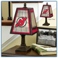 New Jersey Devils - Art Glass Table Lamp