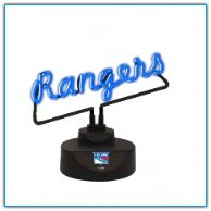 New York Rangers  - Neon Script Desk Lamp
