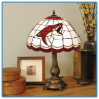 Arizona Coyotes - Stained-Glass Tiffany-Style Table Lamp