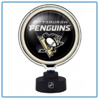 Pittsburgh Penguins -Team Logo Neon Desk Lamp