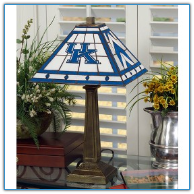 Kentucky Wildcats - Stained-Glass Mission-Style Table Lamp