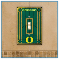 Oregon Ducks -  Single Art Glass Light Switch Cover