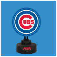 Chicago Cubs -Team Logo Neon Desk Lamp