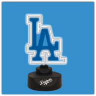 Los Angeles Dodgers  - Team Logo Neon Desk Lamp