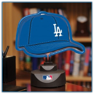 Los Angeles Dodgers - Neon Helmet & Cap Desk Lamp