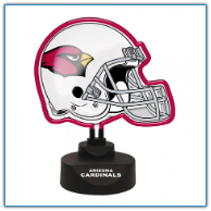 Arizona Cardinals - Neon Helmet & Cap Desk Lamp